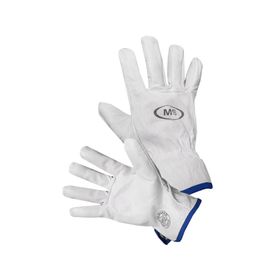 Guante Cabritilla sin forro blanco L