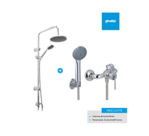 Columna 100 cm + monomando ducha Amalfi
