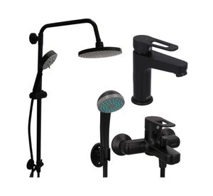 Columna 84 cm + Monomando lavamanos + Monomando tina/ducha Verona