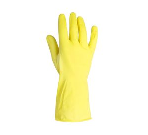 Guante látex domestico Flocado amarillo