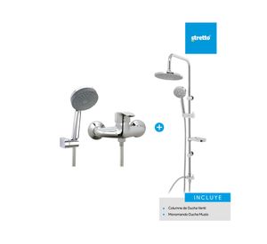 Columna 83.5 cm + monomando ducha Muzio