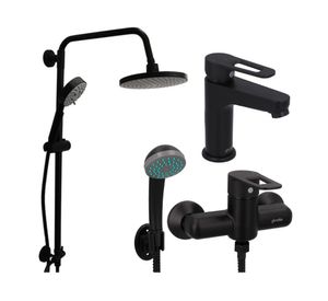 Columna 84 cm + Monomando lavamanos + Monomando ducha Verona