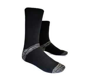 Calcetín térmico fibra cobre negro