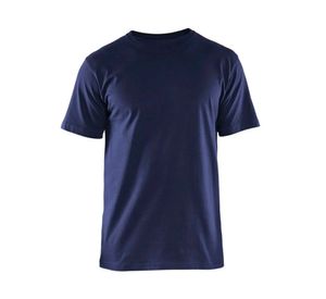 Polera manga corta Hombre azul
