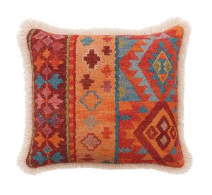 Cojín bordado impreso algodón 45x45 cm