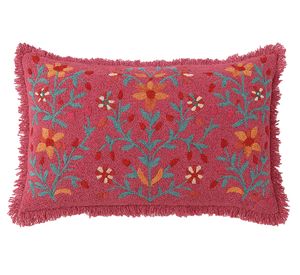 Cojín bordado chasquilla algodón 33x53 cm