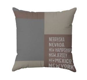 Cojín Aplicación eco cuero 50x50 cm