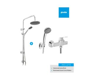 Columna 100 cm + Monomando ducha Módena cromo