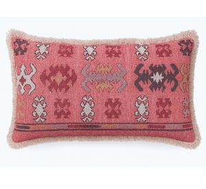 Cojín bordado impreso algodón 40x60 cm