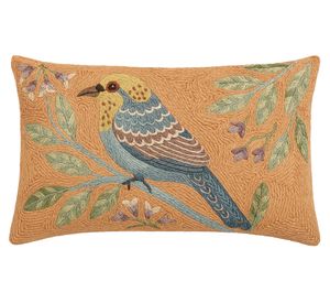 Cojín bordado animal lana/algodón 33x53 cm