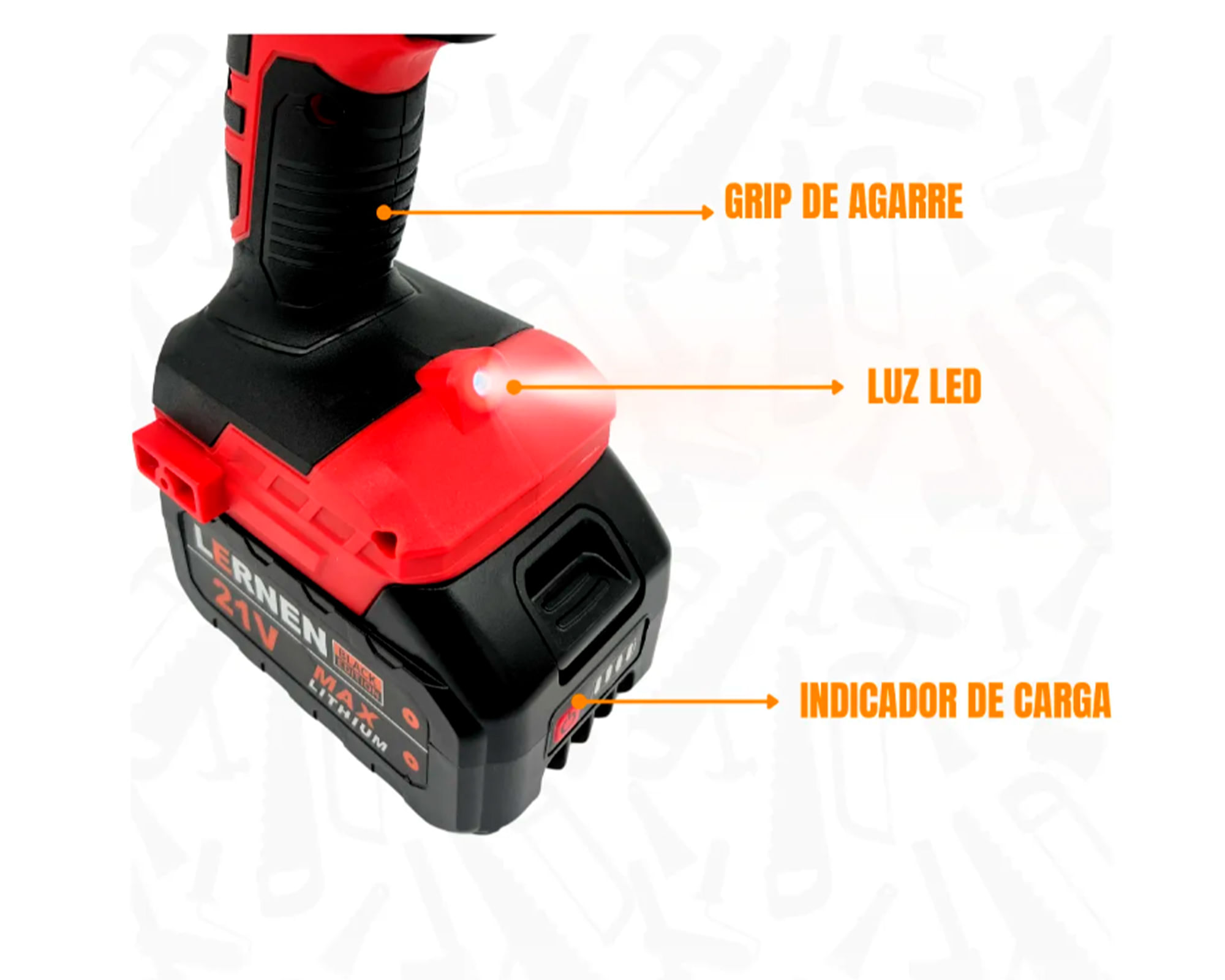Taladro percutor Brushless BlackEdition + 2 Baterías + Bolso +
