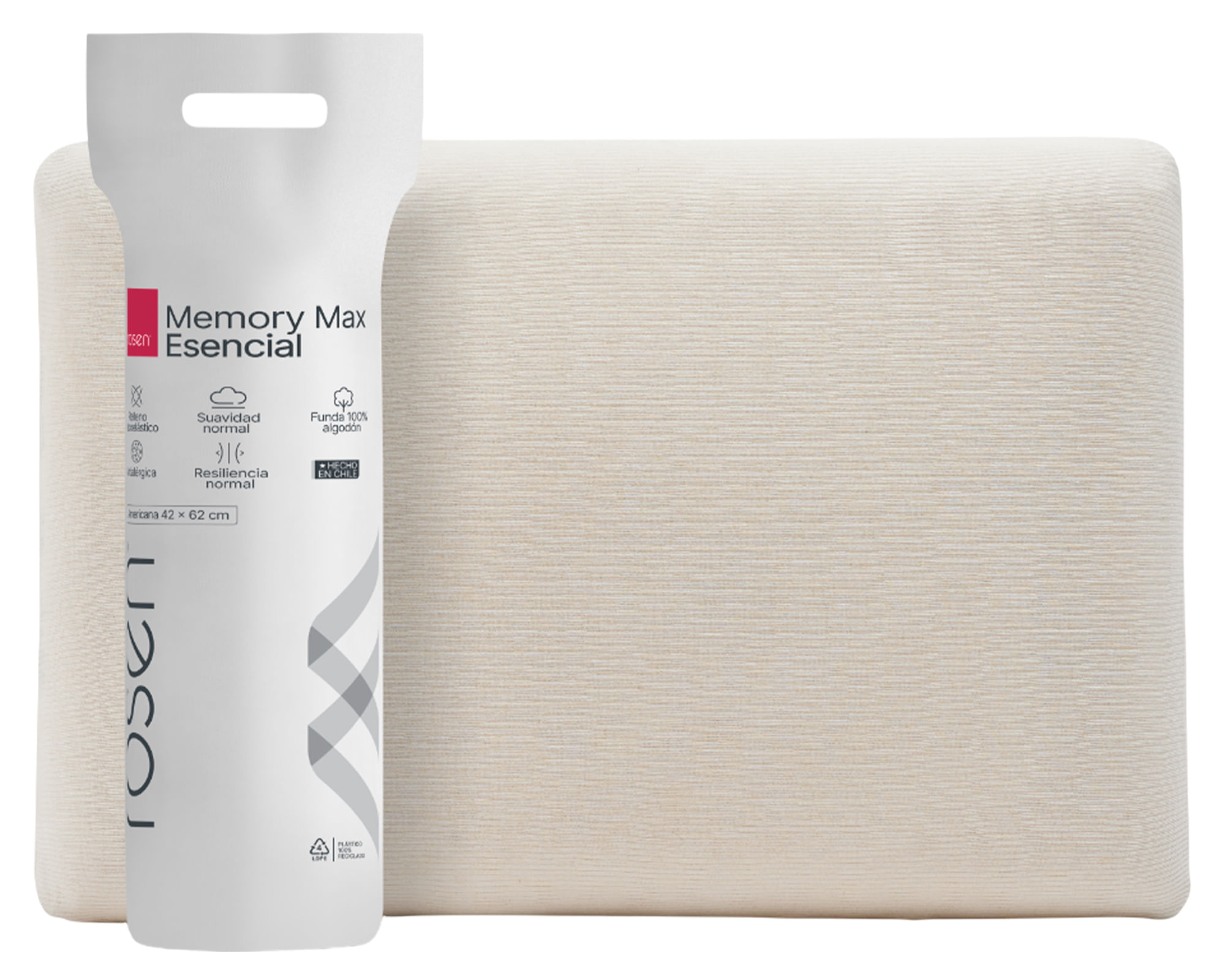 Rosen Almohada Viscoelástica Memory Max Esencial 42x62 cm