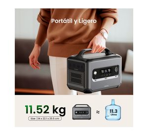 Estación energía Portátil 1024Wh Carga solar GS1200