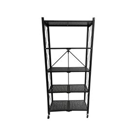 Estante metal plegable negro 160x71x37 cm