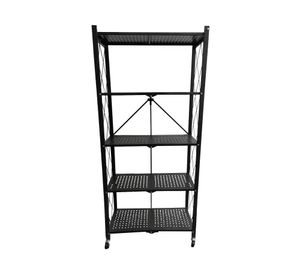 Estante metal plegable negro 160x71x37 cm
