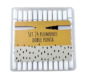 Plumones permanentes doble punta