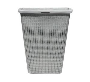 Cesto de ropa Deluxe gris 60 lt