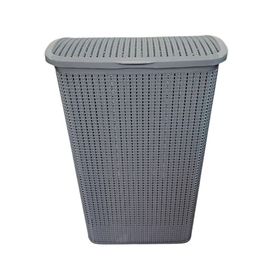 Cesto de ropa Deluxe gris celeste 60 lt