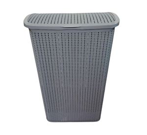 Cesto de ropa Deluxe gris celeste 60 lt