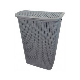 Cesto de ropa Deluxe gris celeste 60 lt