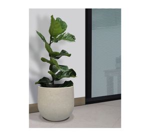 Maceta Rustic Cask 33 cm sandstone