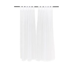 Velo presilla liso 230x145 cm blanco