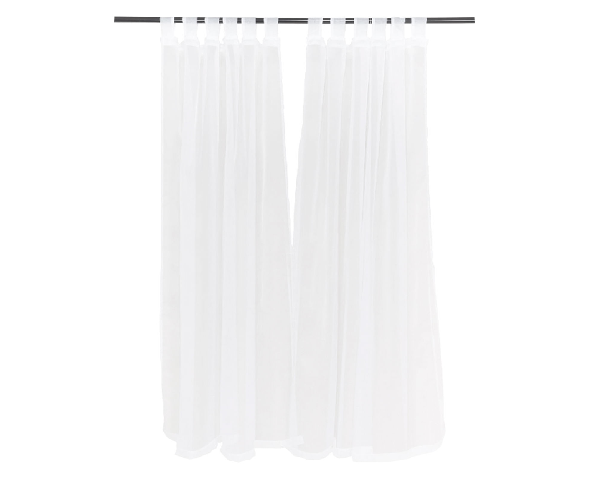 Chantilly Velo presilla liso 230x145 cm blanco