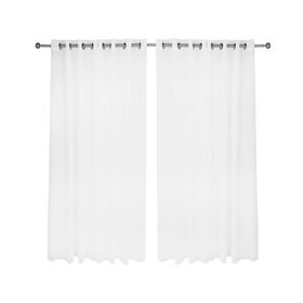 Velo liso argolla 220x140 cm blanco