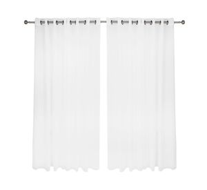Velo liso argolla 220x140 cm blanco