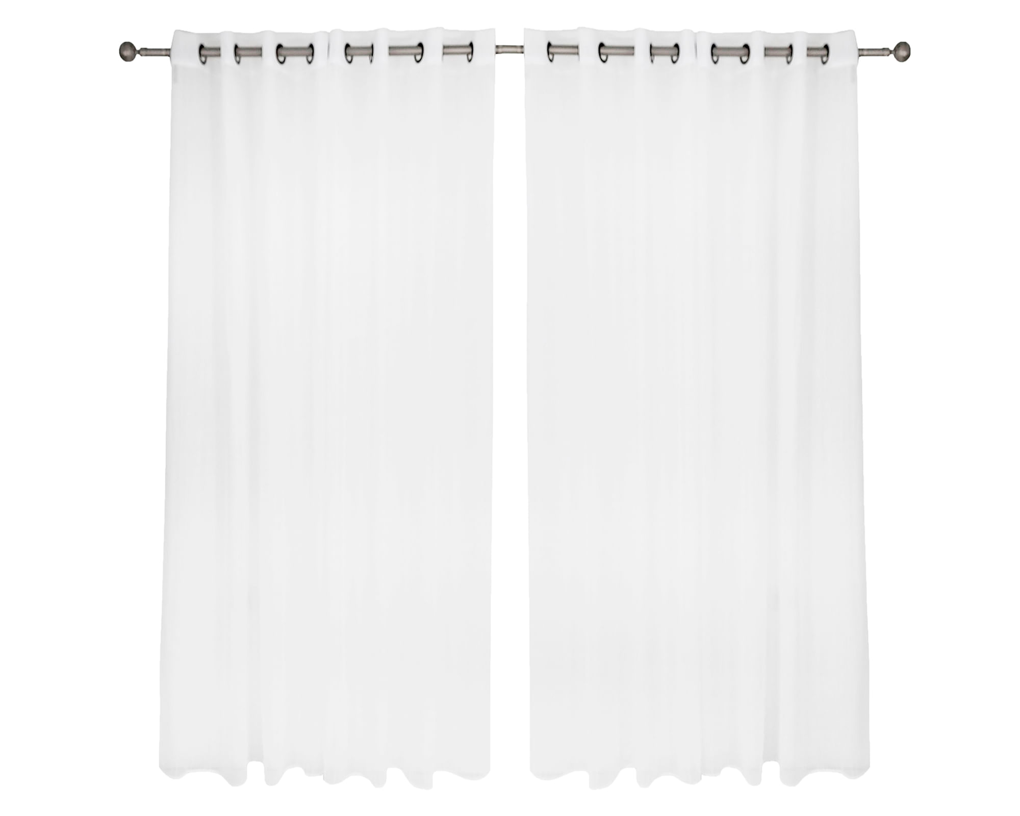 Chantilly Velo liso argolla 220x140 cm blanco