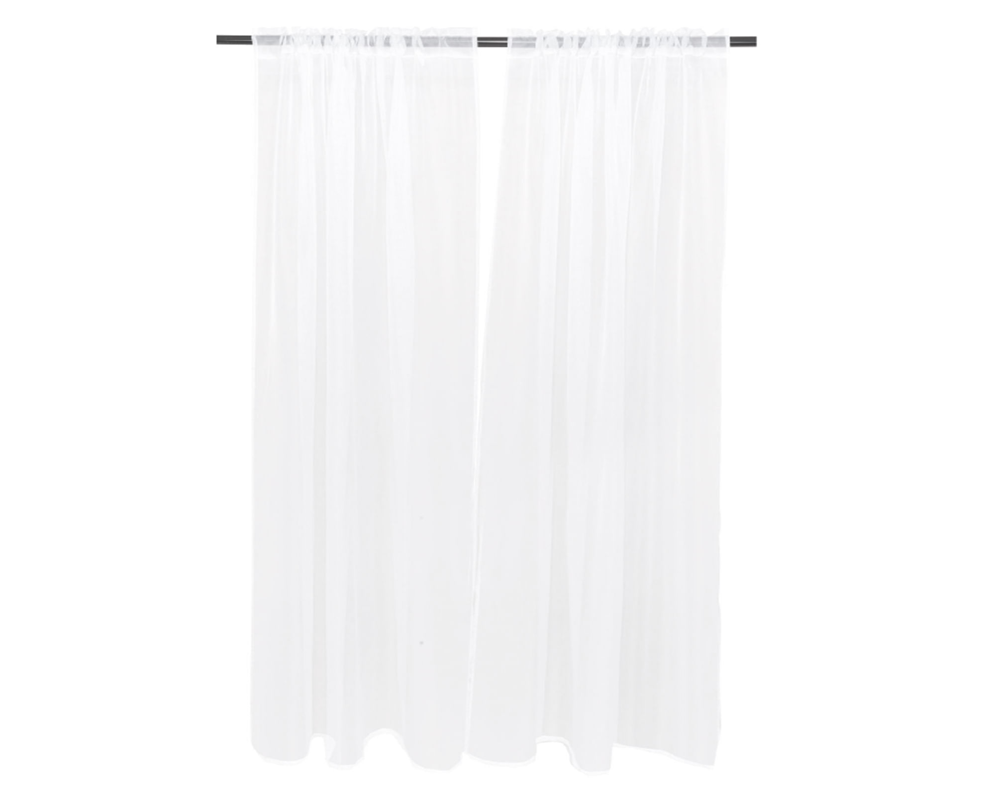 Chantilly Velo liso tubo 230x145 cm blanco