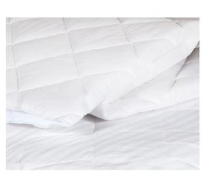 Cubrecolchón 4 esquinas blanco 1.5 plazas