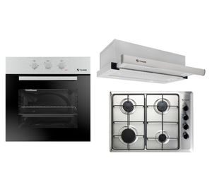 Kit horno empotrado TO 53 SS + Encimera SSE 64200 KBN IX+ Campana PCB 63020 MRS IX