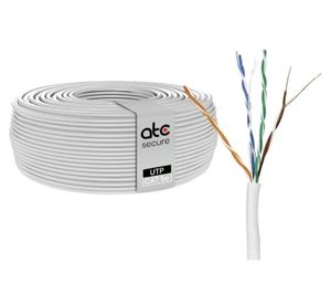 Cable UTP CAT5E CCA Cobre 24 AWG blanco 100 m