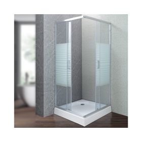 Shower Door recto con receptáculo Strava blanco 70x70x198 cm