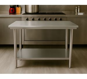 Mesón cocina acero inoxidable 120x60x85 cm