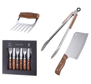 Set cubiertos + accesorio parrilla 11 piezas