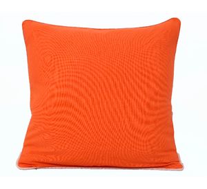 Cojín decorativo algodón naranjo/rosado 45x45 cm