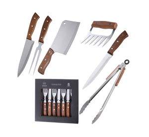 Set cubiertos + accesorio parrilla 14 piezas