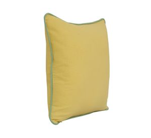 Cojín decorativo algodón amarillo/verde 45x45 cm