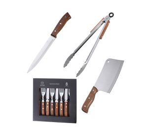 Set cubiertos + accesorio parrilla 11 piezas PAR56