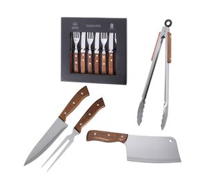 Set cubiertos + accesorio parrilla 12 piezas PAR36