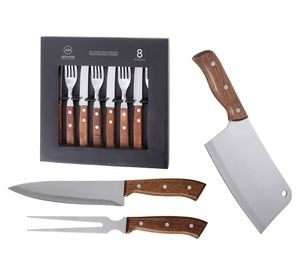 Set cubiertos + accesorio parrilla 11 piezas PAR11