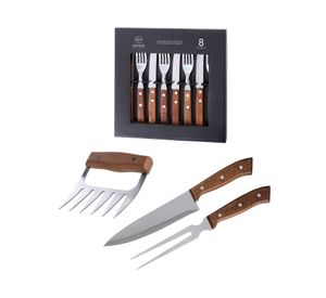 Set cubiertos + accesorio parrilla 11 piezas PAR13