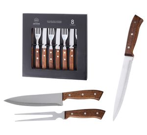 Set cubiertos + accesorio parrilla 11 piezas PAR08