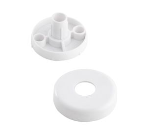 Flanche plástico 19 mm blanco 2 un.