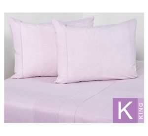 Sábana King 144 Hilos Stripe Mauve