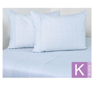 Sábana King 144 Hilos Stripe Sage