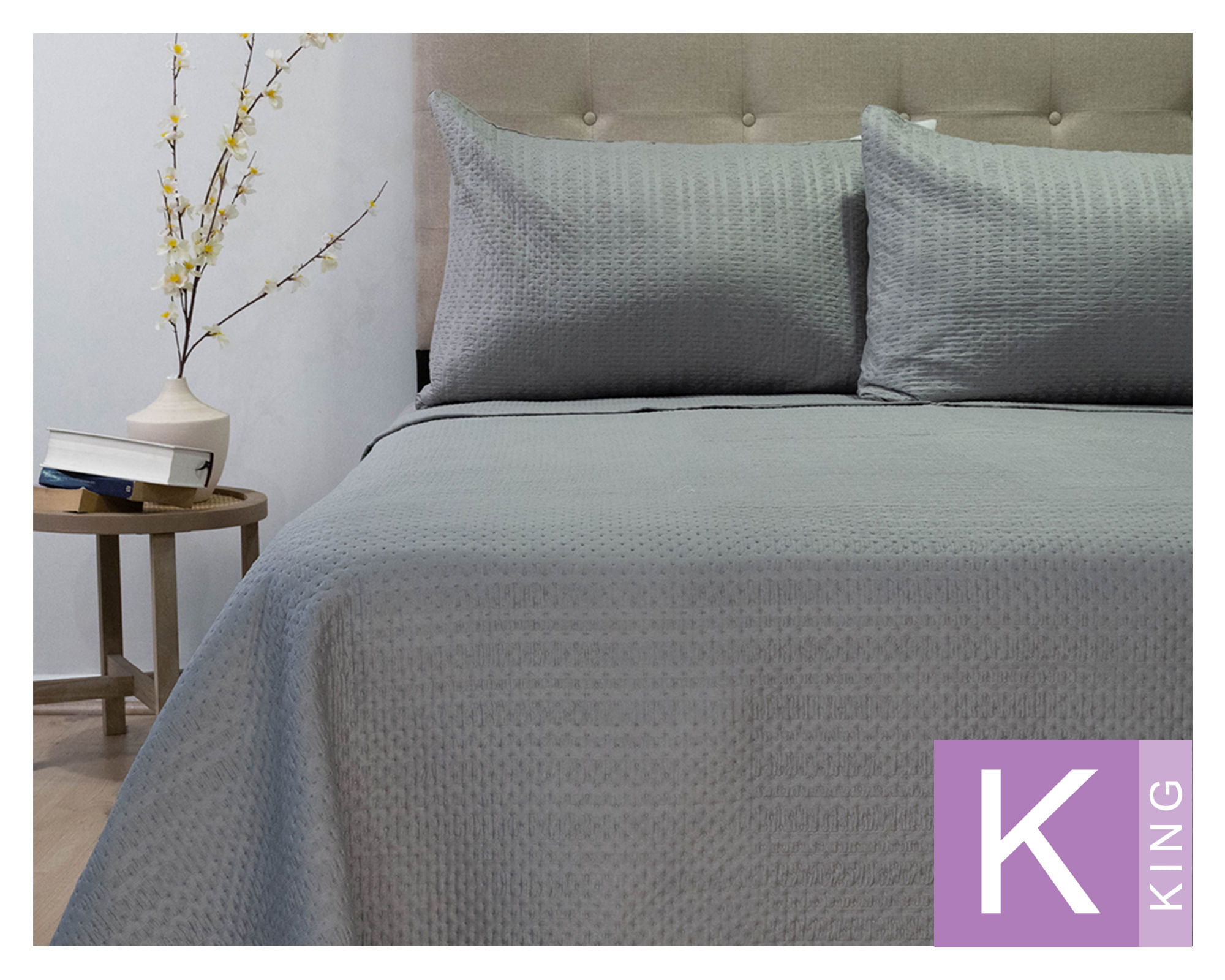 Doral Quilt Boston gris King