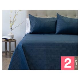 Quilt Boston azul 2 plazas